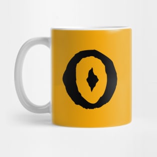 Omen "O" Black Mug